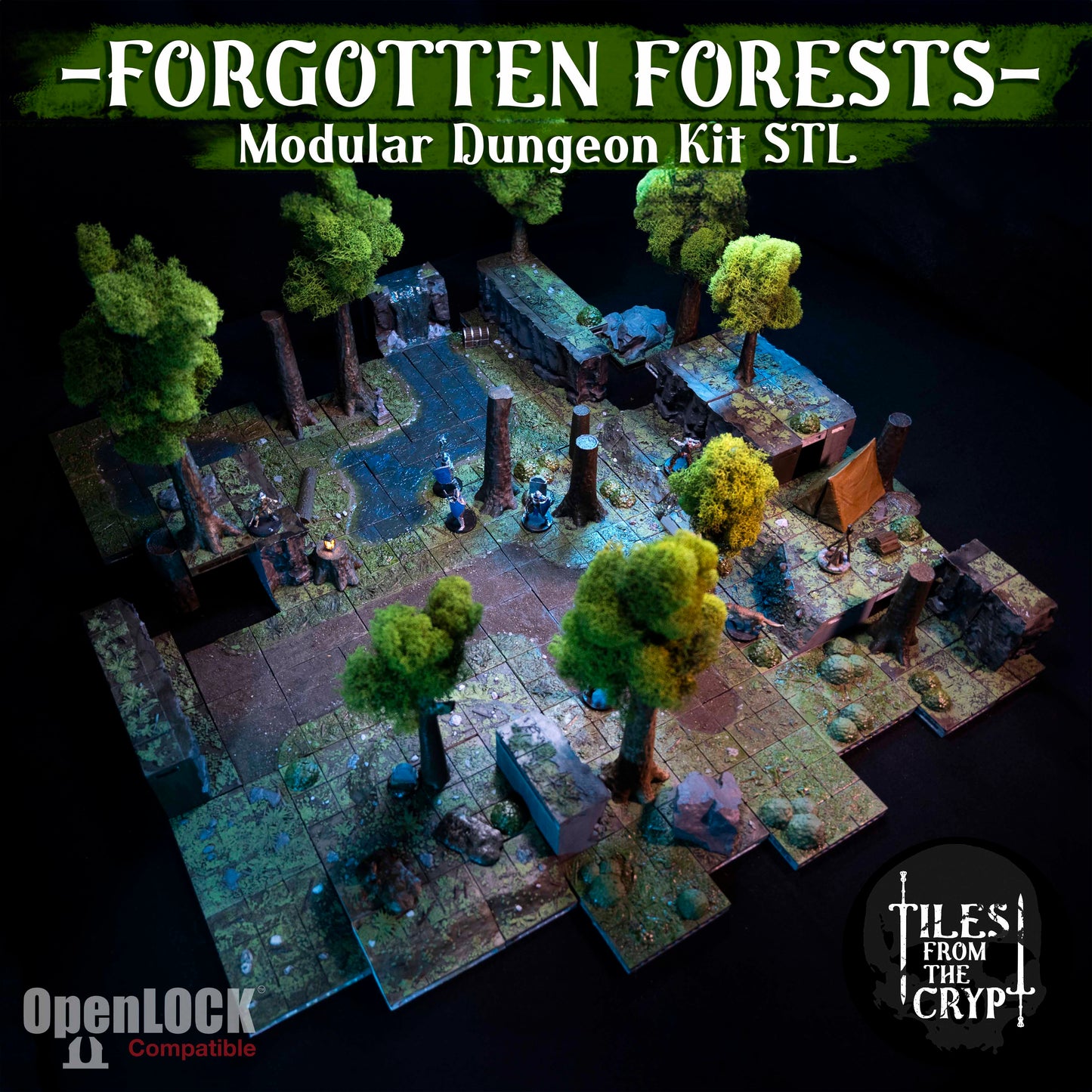 FORGOTTEN FORESTS - Modular Forest Kit [STL]