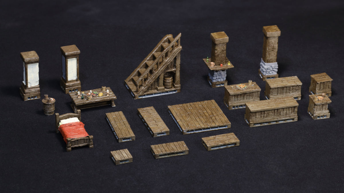 TARNISHED TAVERNS - Modular Tavern kit [STL]