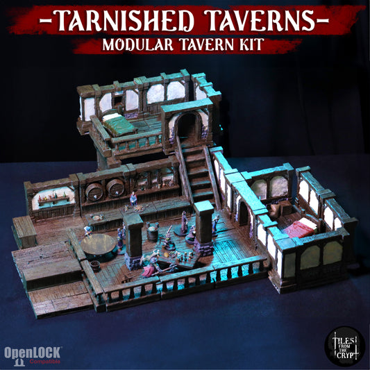 TARNISHED TAVERNS - Modular Tavern kit [STL]