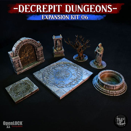 DECREPIT DUNGEONS: EXPANSION 06 - Modular Dungeon Kit  [STL]